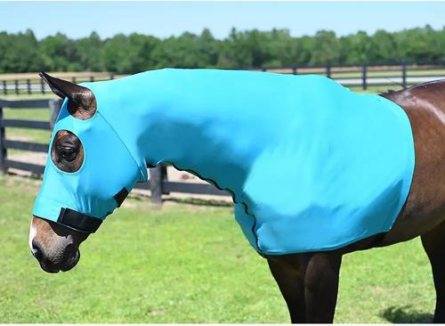 Show full view: Gatsby StretchX Pull On Slicker Horse Hood, Teal, Large slide 3 of 4