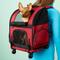 Show in main carousel: Gen7Pets Geometric Roller with Smart-Level Dog & Cat Carrier Backpack, Red, Up to 20-lbs slide 3 of 11