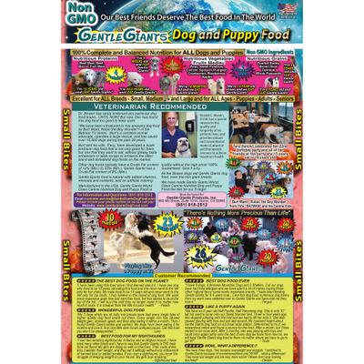 Show full view: Gentle Giants Natural Adult Non-GMO Beef & Bacon Small Bites Dry Dog Food, 3-lb bag slide 8 of 11