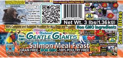Gentle Giants Natural Adult Non-GMO Grain-Free Salmon Small Bites Dry Dog Food, 3-lb bag slide 2 of 9