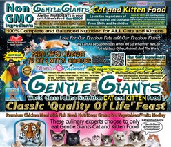 Gentle Giants Natural Non-GMO Chicken & Fish Cat & Kitten Dry Cat Food, 18-lb bag slide 2 of 9