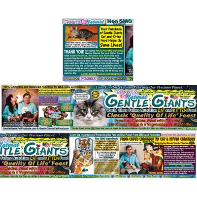 Show full view: Gentle Giants Natural Non-GMO Chicken & Fish Cat & Kitten Dry Cat Food, 18-lb bag slide 9 of 11