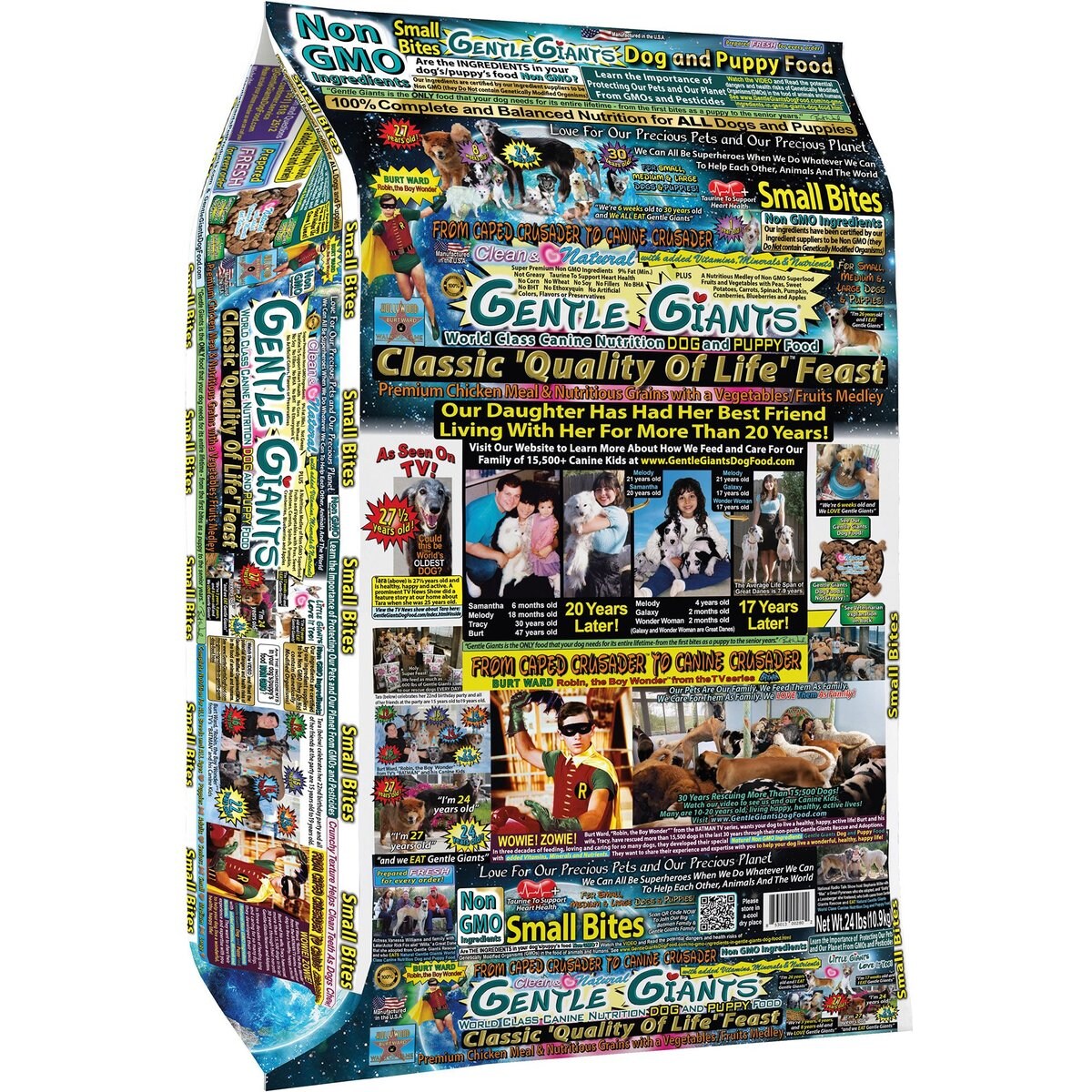 Gentle Giants Small Bites Natural Non-GMO Chicken Dry Dog & Puppy Dry Food, 24-lb bag
