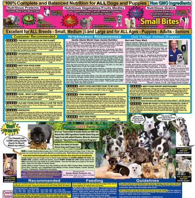 Show full view: Gentle Giants Natural NON GMO Chicken Small Bite Dog & Puppy Dry Food, 24-lb bag slide 6 of 11