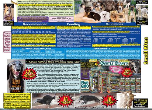 Show full view: Gentle Giants Natural NON GMO Chicken Small Bite Dog & Puppy Dry Food, 24-lb bag slide 7 of 11