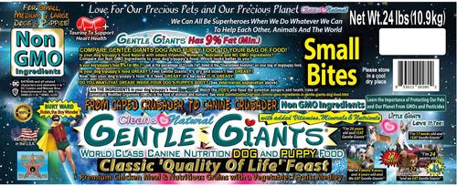 Show full view: Gentle Giants Natural NON GMO Chicken Small Bite Dog & Puppy Dry Food, 24-lb bag slide 8 of 11