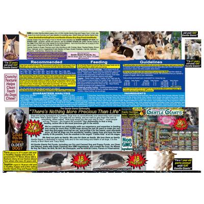 Show full view: Gentle Giants Natural Non-GMO Dog & Puppy Chicken Dry Dog Food, 30-lb bag slide 7 of 11