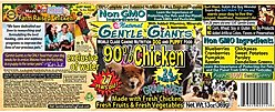 Gentle Giants Natural Non-GMO Grain-Free 90% Chicken Wet Dog Food, 13-oz can, case of 12 slide 2 of 9