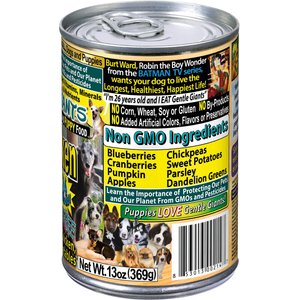 Gentle Giants Natural Non-GMO Grain-Free 90% Chicken Wet Dog Food, 13-oz can, case of 12
