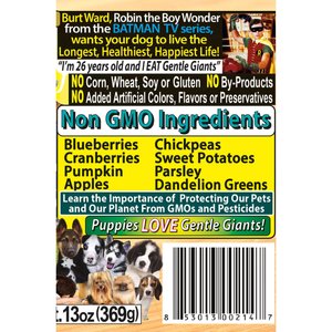 Gentle Giants Natural Non-GMO Grain-Free 90% Chicken Wet Dog Food, 13-oz can, case of 12