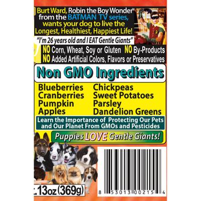 Show full view: Gentle Giants Natural Non-GMO Grain-Free 90% Salmon Wet Dog Food, 13-oz can, case of 12 slide 7 of 11