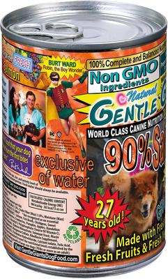 Show full view: Gentle Giants Natural Non-GMO Grain-Free 90% Salmon Wet Dog Food, 13-oz can, case of 12 slide 8 of 11