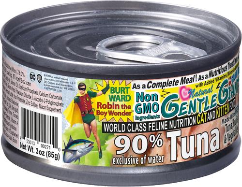 Show full view: Gentle Giants Natural Non-GMO Tuna Grain-Free Cat & Kitten Canned Cat Food, 3-oz, case of 24 slide 4 of 10