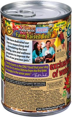 Show full view: Gentle Giants Non-GMO Dog & Puppy Beef Wet Food + Natural Non-GMO Dog & Puppy Beef & Bacon Dry Dog Food slide 3 of 10