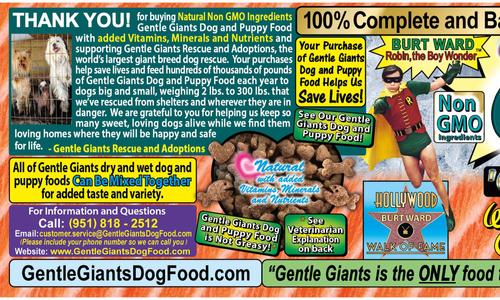 Show full view: Gentle Giants Non-GMO Dog & Puppy Food Grain-Free Salmon Dry Dog Food, 18-lb bag slide 10 of 11