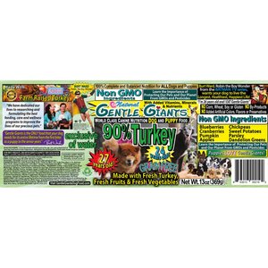 Gentle Giants Non-GMO Grain-Free 90% Turkey Wet Dog Food, 13-oz can, case of 12