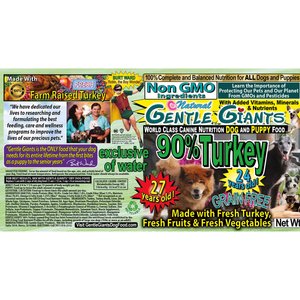 Gentle Giants Non-GMO Grain-Free 90% Turkey Wet Dog Food, 13-oz can, case of 12