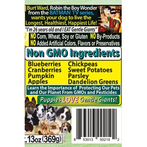 Gentle Giants Non-GMO Grain-Free 90% Turkey Wet Dog Food, 13-oz can, case of 12