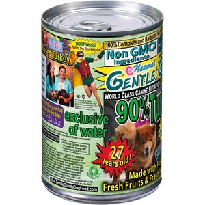 Gentle Giants Non-GMO Grain-Free 90% Turkey Wet Dog Food, 13-oz can, case of 12