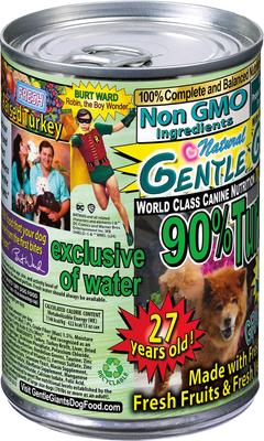 Show full view: Gentle Giants Non-GMO Grain-Free 90% Turkey Wet Dog Food, 13-oz can, case of 12 slide 8 of 11