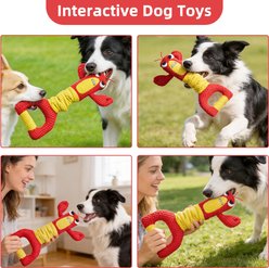 gerhui Pulling Lobster Plush Dog Toy, Red slide 2 of 7