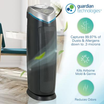 Show full view: Germ Guardian AC4825DLX HEPA Filter Air Purifier slide 2 of 9