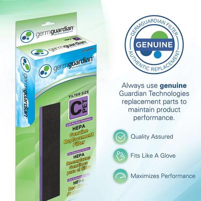 Show full view: Germ Guardian FLT5250PT HEPA Air Purifier Replacement Filter C slide 3 of 5