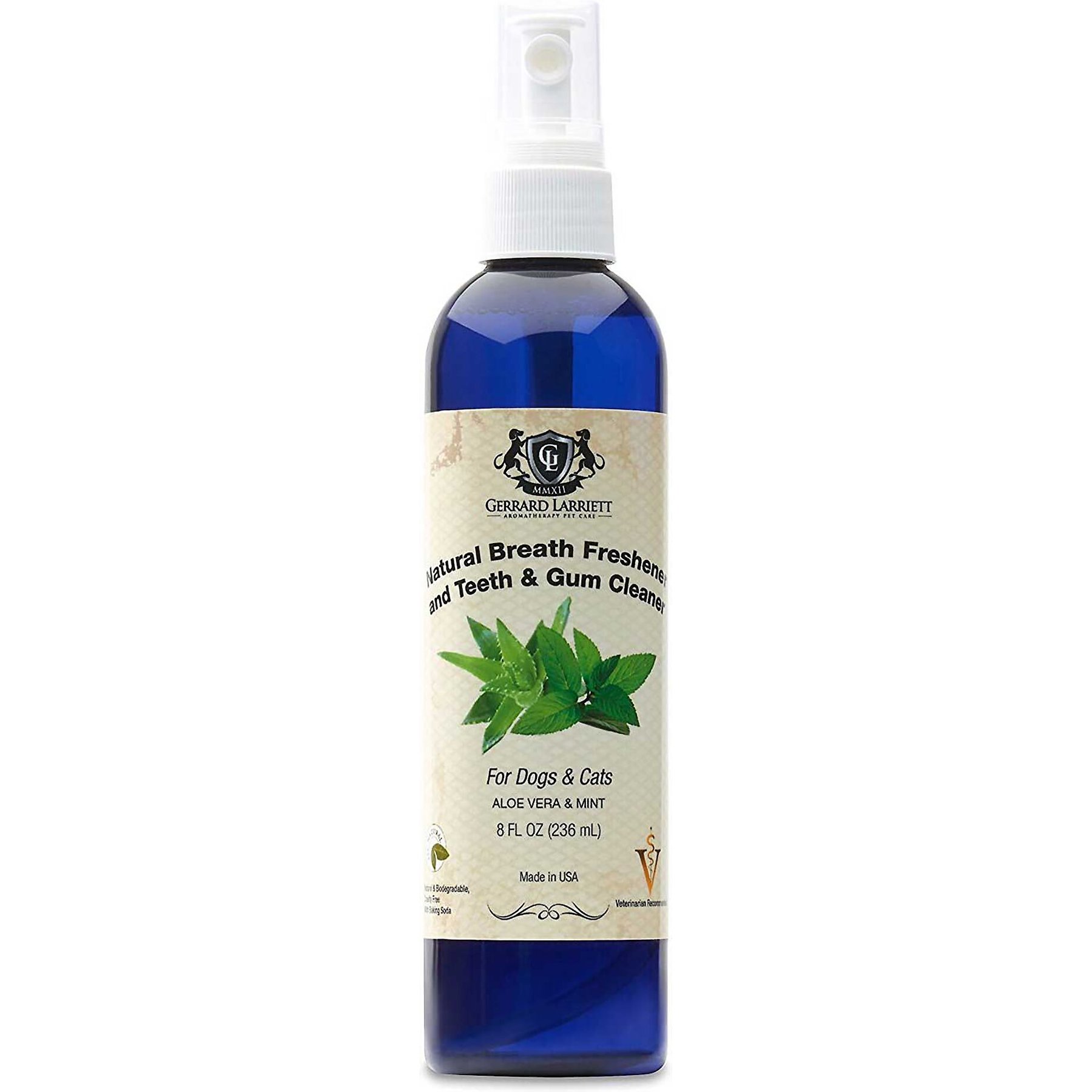 Gerrard Larriett Aromatherapy Pet Care Dog & Cat Dental Spray, 8-fl oz bottle