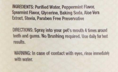 Show full view: Gerrard Larriett Aromatherapy Pet Care Dog & Cat Dental Spray, 8-fl oz bottle slide 4 of 9