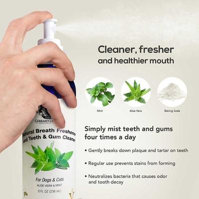 Show full view: Gerrard Larriett Aromatherapy Pet Care Dog & Cat Dental Spray, 8-fl oz bottle slide 7 of 9