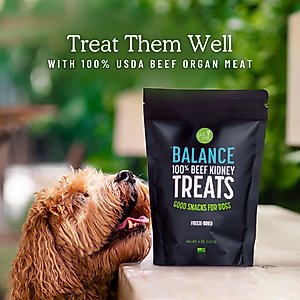 Get Joy Superfood Beef Organ Kidney High Protein, Grain & Gluten-Free Freeze-Dried Dog Treats, 4-oz bag