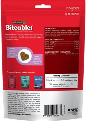 Show full view: Get Naked Biteables Cat Health Plus Soft Cat Treats, 3-oz bag slide 3 of 9