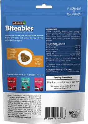 Show full view: Get Naked Biteables Digestive Health Plus Soft Cat Treats, 3-oz bag slide 3 of 9