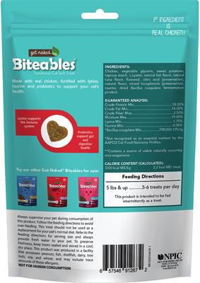Show full view: Get Naked Biteables Essential Health Soft Cat Treats, 3-oz bag slide 3 of 8