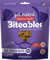 Get Naked Biteables Functional Digestive Health Real Chicken Recipe Dog Treats, 6-oz bag