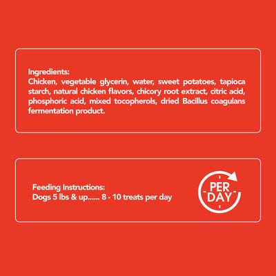 Show full view: Get Naked Biteables Functional Digestive Health Real Chicken Recipe Dog Treats, 6-oz bag slide 4 of 8