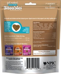 Get Naked Biteables Functional Senior Health Real Chicken Recipe Dog Treats, 6-oz bag slide 2 of 5