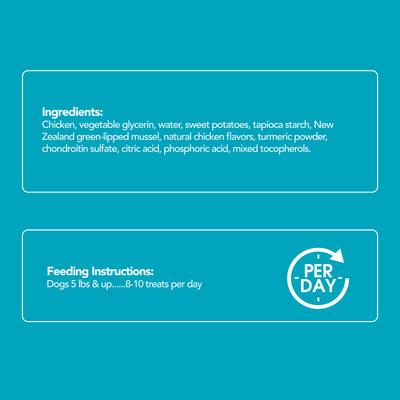 Show full view: Get Naked Biteables Functional Senior Health Real Chicken Recipe Dog Treats, 6-oz bag slide 4 of 8