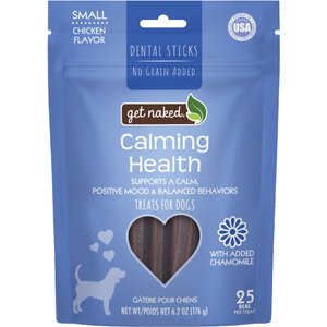 Get Naked Calming Health Dental Sticks Chicken Flavor Grain-Free Small Dog Treats, 6.2-oz bag
