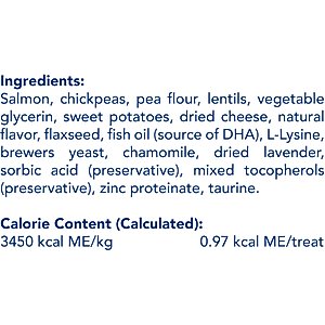 Get Naked Calming Health Grain-Free Salmon & Cheese Flavor Crunchy Cat Treats, 2.5-oz bag