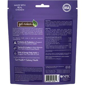 Get Naked Digestive Health Grain-Free Chicken Flavor Crunchy Cat Treats, 6-oz bag