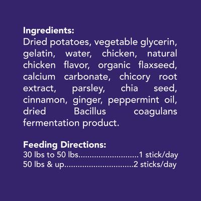 Show full view: Get Naked Digestive Health Grain-Free Dental Stick Dog Treats, 18 count, Small slide 6 of 9