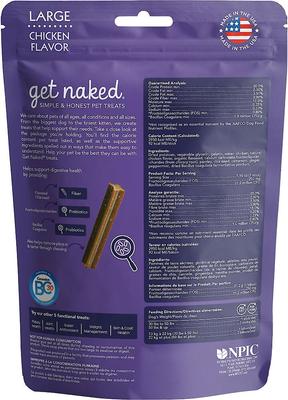 Show full view: Get Naked Digestive Health Grain-Free Dental Stick Dog Treats, Large, 36 count slide 3 of 9