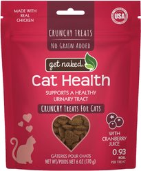 Get Naked Health Grain-Free Chicken & Cranberry Juice Flavor Crunchy Cat Treats, 6-oz bag