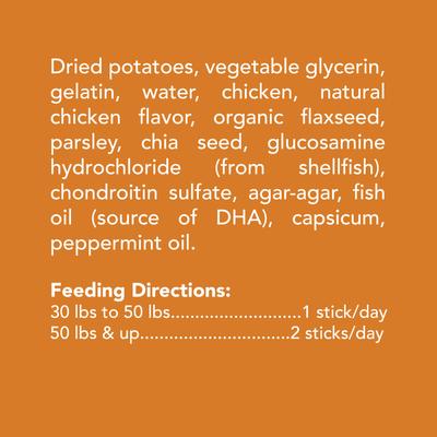 Show full view: Get Naked Joint Health Grain-Free Dental Stick Dog Treats, 6 count, Large slide 6 of 9