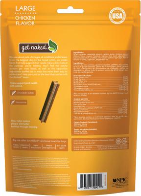 Show full view: Get Naked Joint Health Grain-Free Dental Stick Dog Treats, 6 count, Large slide 3 of 9