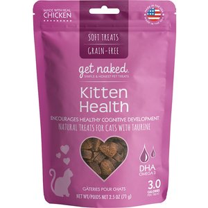 Get Naked Kitten Health Grain-Free Soft Cat Treats, 2.5-oz bag