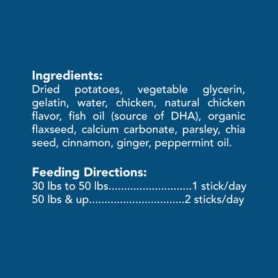 Show full view: Get Naked Skin & Coat Health Grain-Free Dental Stick Dog Treats, 6 count, Large slide 6 of 9