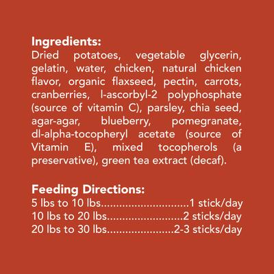 Show full view: Get Naked Super Antioxidant Grain-Free Dental Stick Dog Treats, 18 count, Small slide 5 of 8