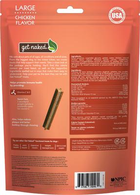 Show full view: Get Naked Super Antioxidant Grain-Free Dental Stick Dog Treats, 6 count, Large slide 3 of 9